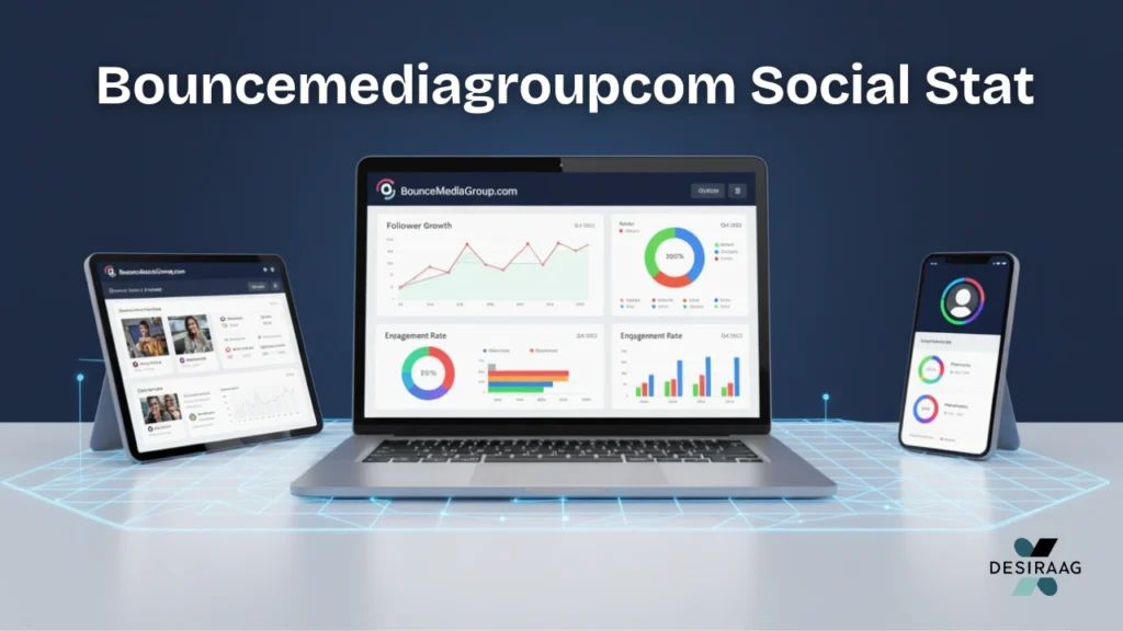 bouncemediagroupcom social stats dashboard showing engagement and growth metrics