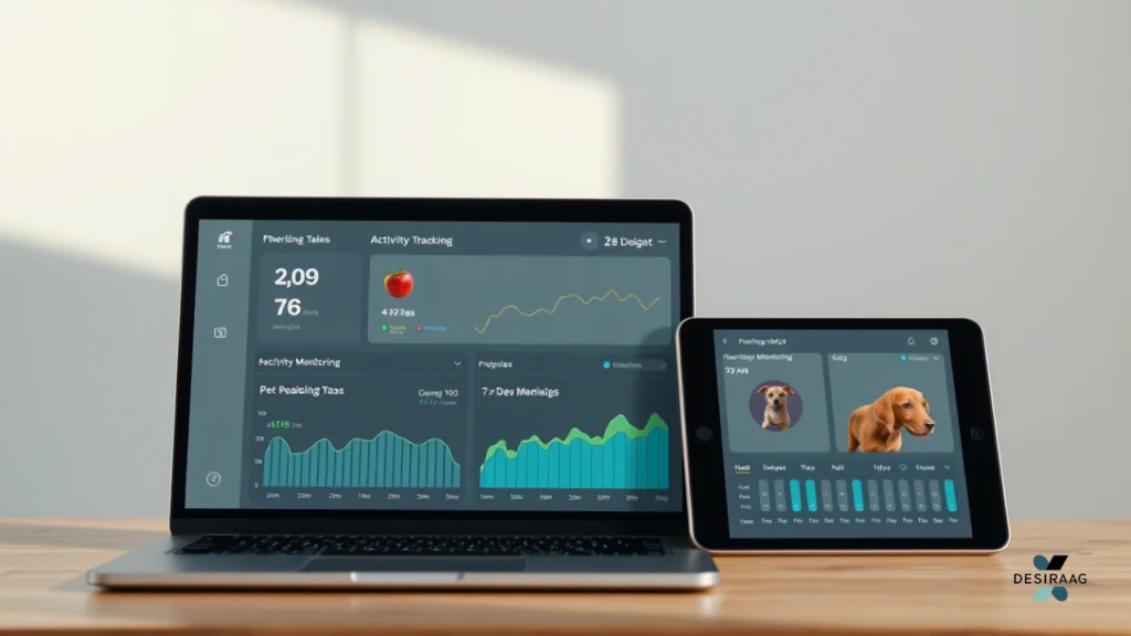 zendogtech.com dashboard showing pet health data gps tracking activity