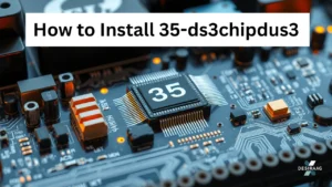 how to install 35-ds3chipdus3 chip showing detailed circuitry