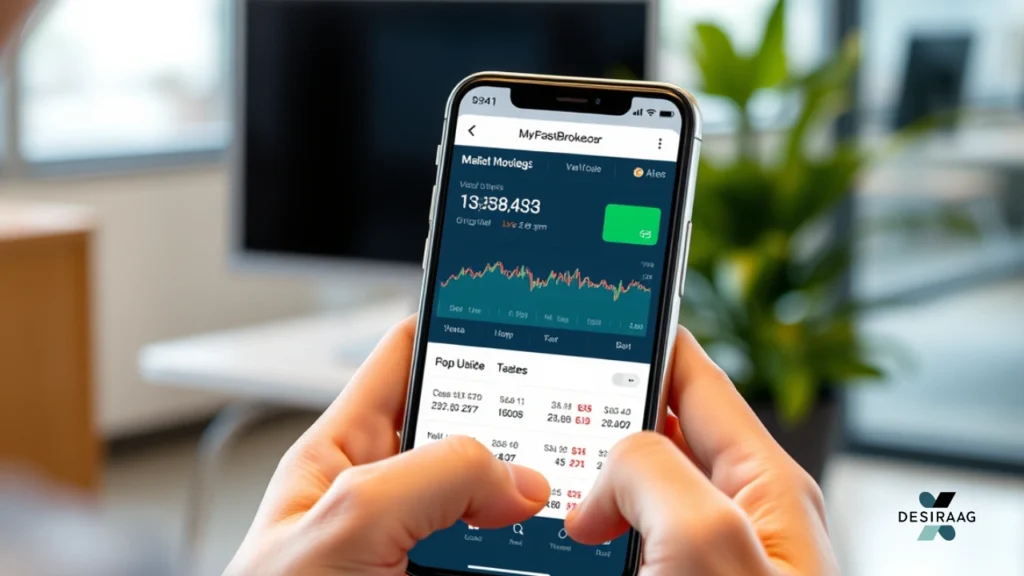 infographic highlighting key features of myfastbroker.com