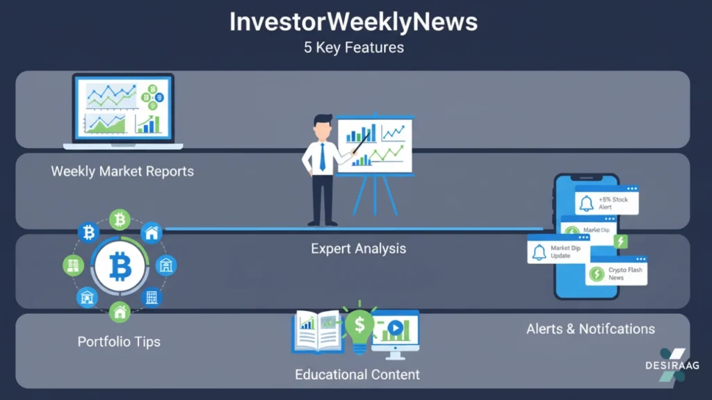 investorweeklynews features and market updates infographic