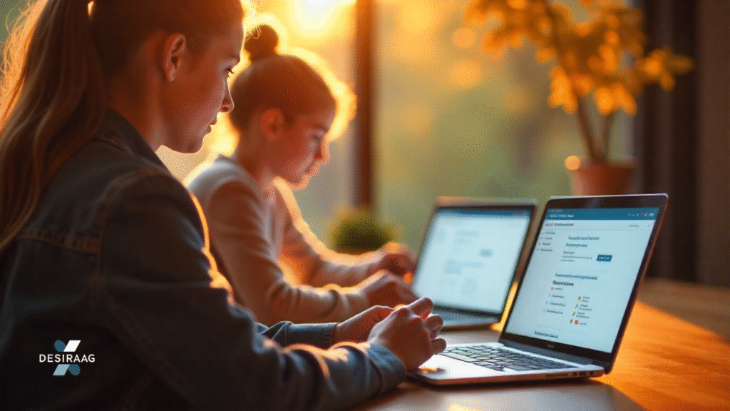 students using veltech ams portal from multiple locations