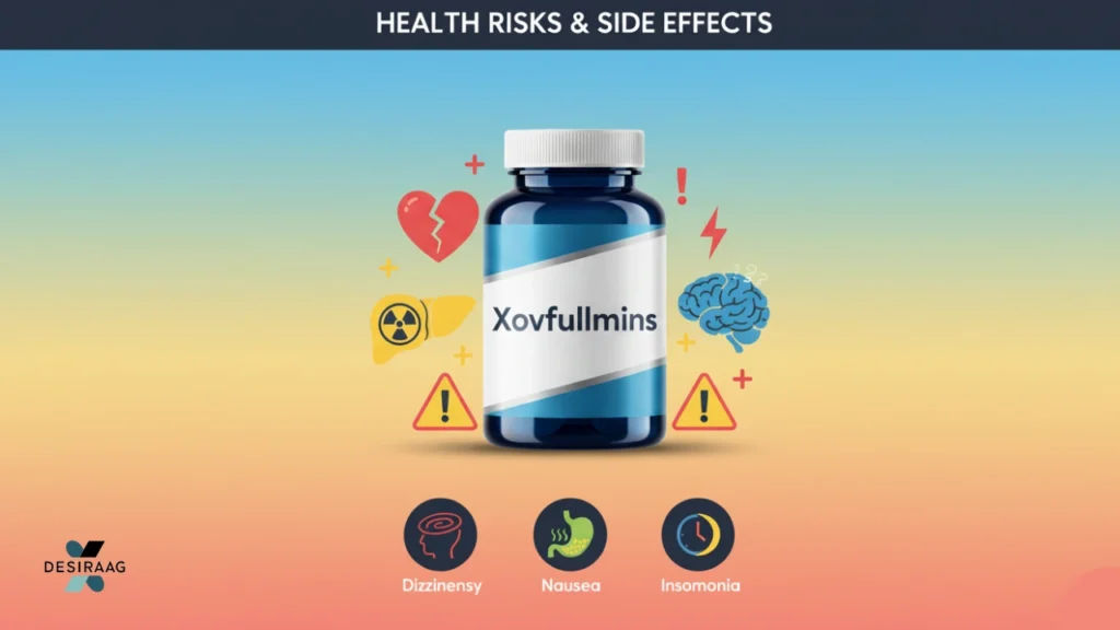 xovfullmins health risks and side effects illustration