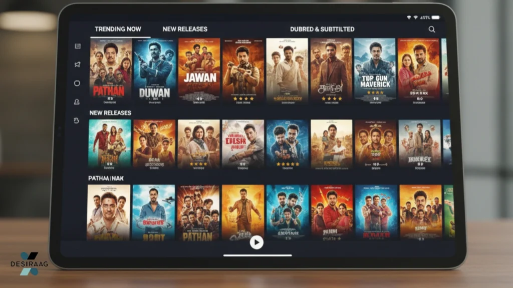 9xflix.com movie and web series content library