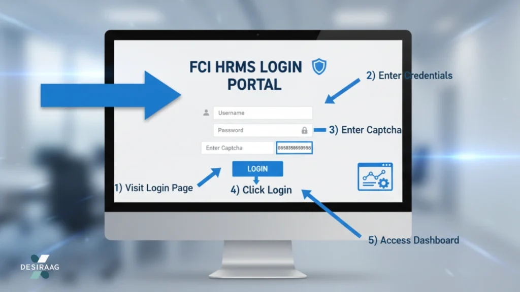 fci hrms login steps guide